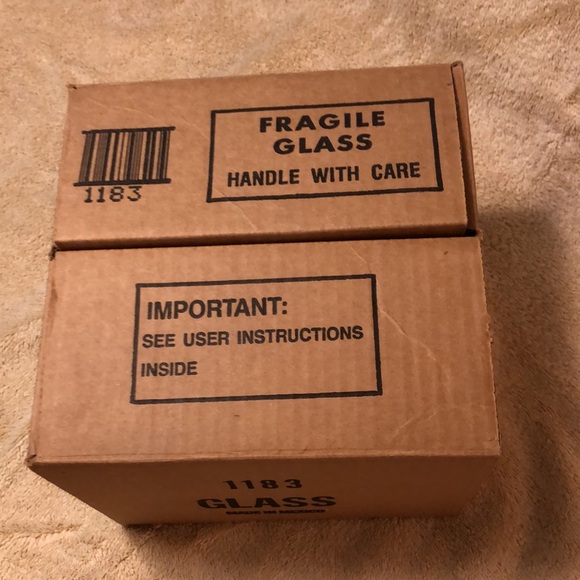 HOME INTERIORS/HOMCO VOTIVE CUPS - 4 ETCHED WHEAT VOTIVE CUPS - New in Box - Picture 3 of 4